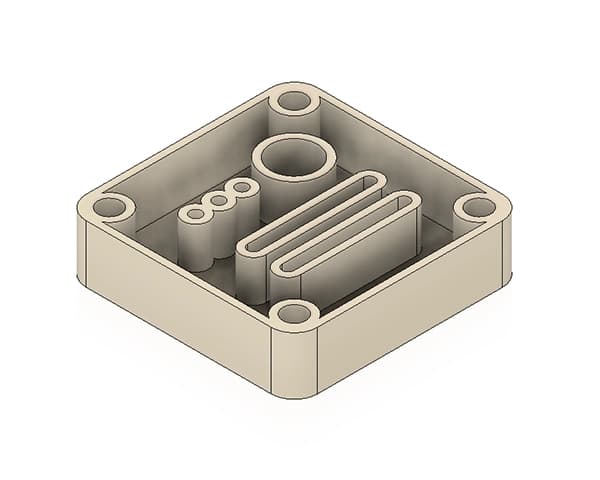 Manufacturing jig with 3mm wall thickness balancing strength and efficiency