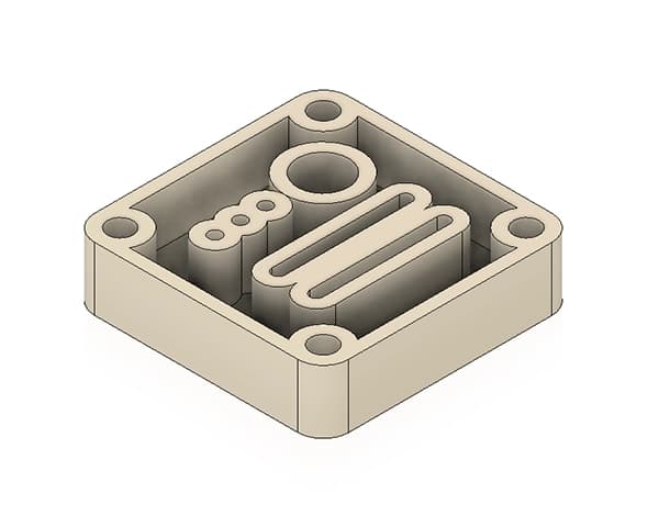 Manufacturing jig with 5mm wall thickness for maximum strength retention