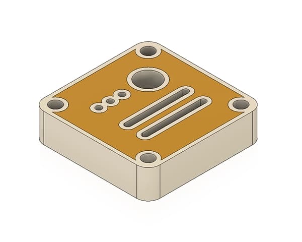 Hollowed part filled with alternative material for enhanced properties