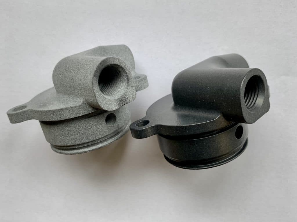 Gasket sealing between two mating surfaces showing proper compression and contact