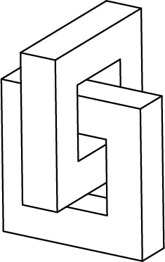 Example of interlocked mechanical parts printed together without touching using support structures