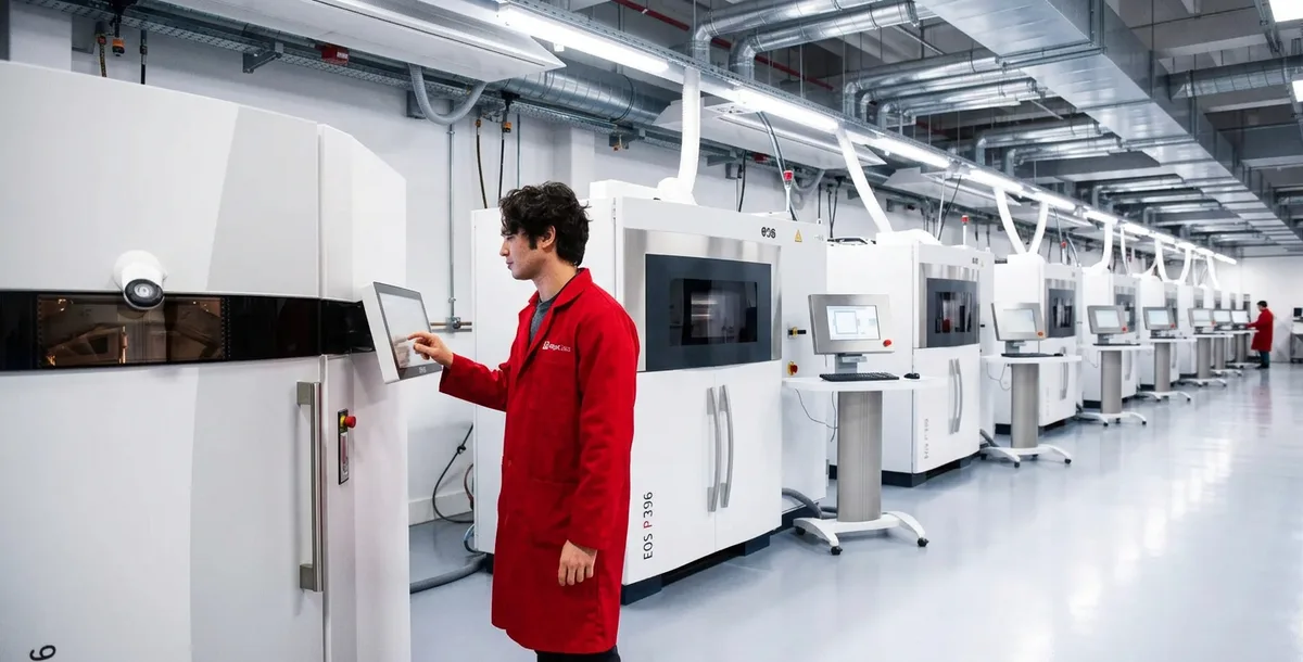 Forge Labs SLS production facility and industrial additive manufacturing floor