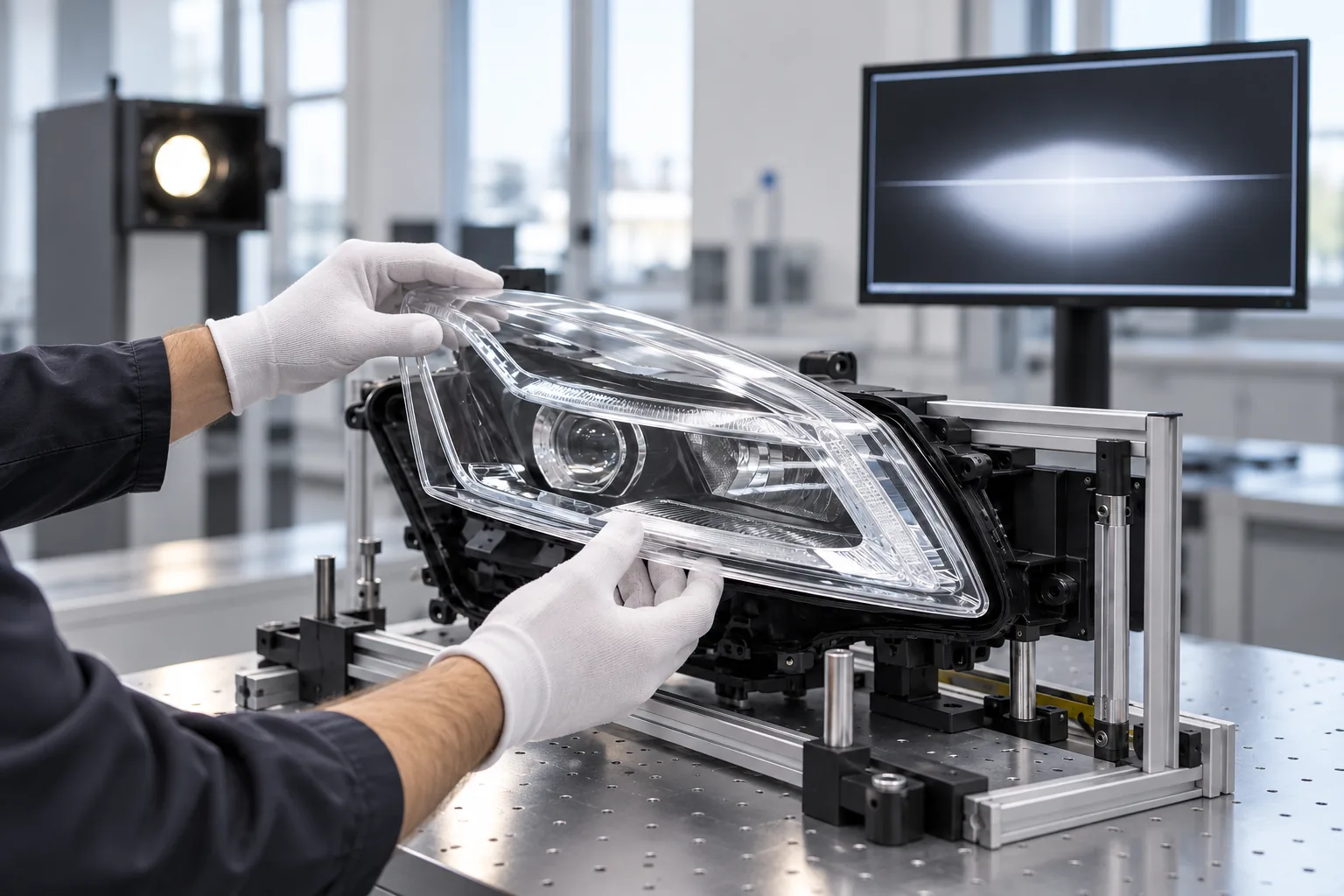 Clear SLA ClearVue headlamp lens prototype