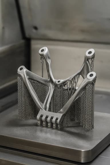Topology Optimized Titanium Part