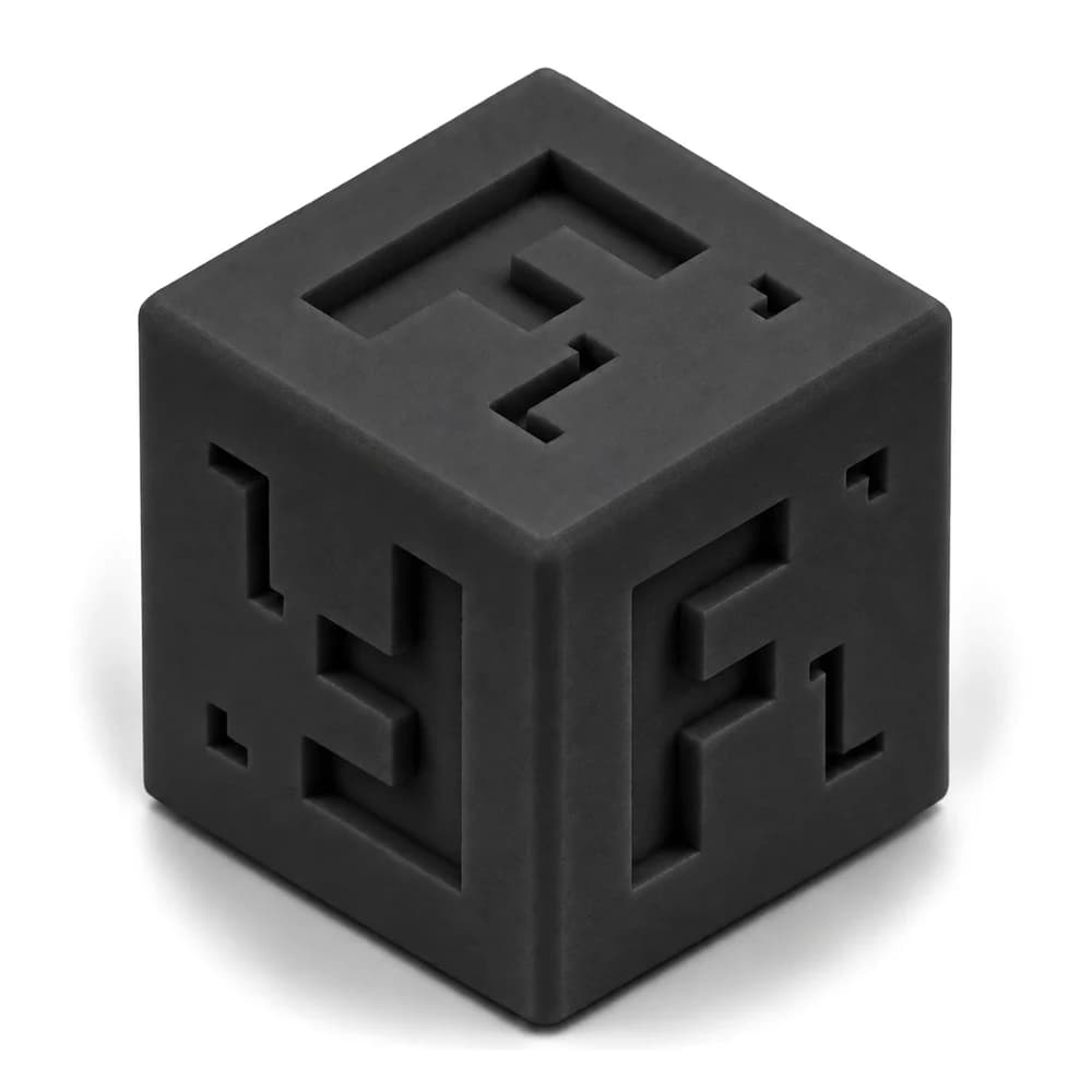 Forge Labs sample cube in SLA ESD Resin