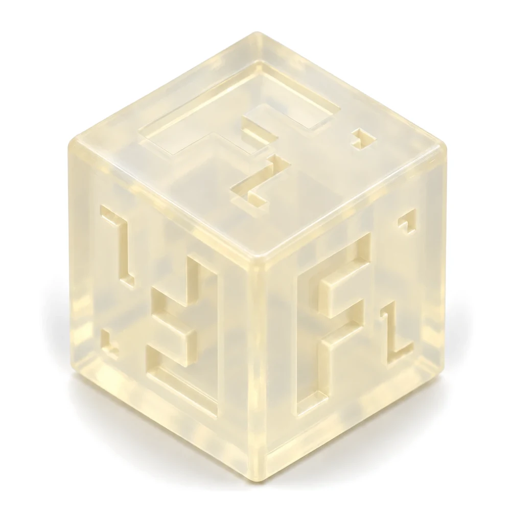 Forge Labs sample cube in SLA High Temperature Resin
