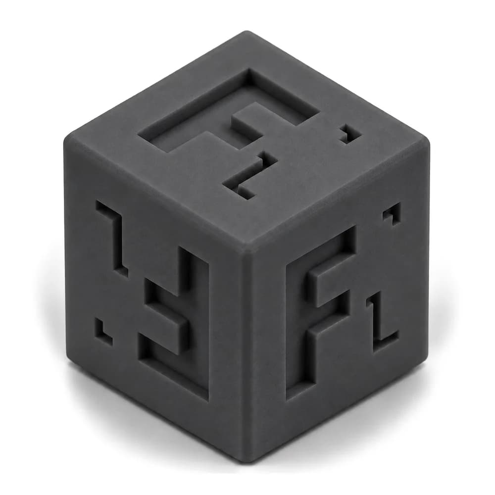 Forge Labs sample cube in SLA Tough 2000 Resin