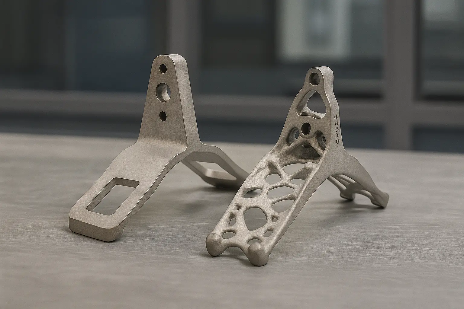 Titanium Ti-6Al-4V Titanium enables dramatic weight reduction while maintaining structural integrity
