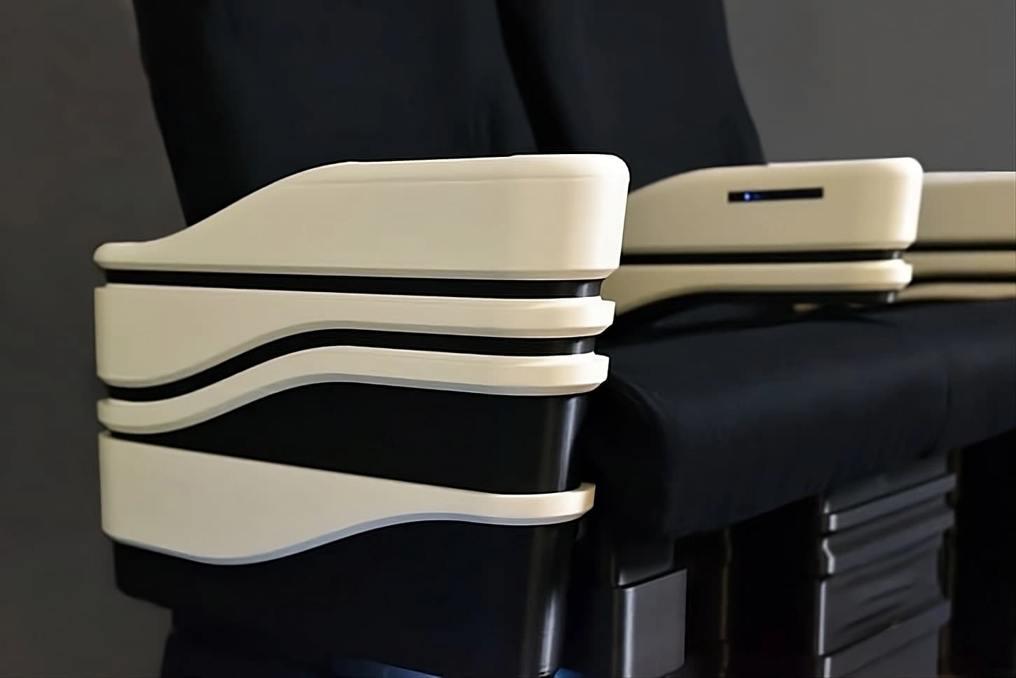 Aircraft seat prototypes for interior fit checks