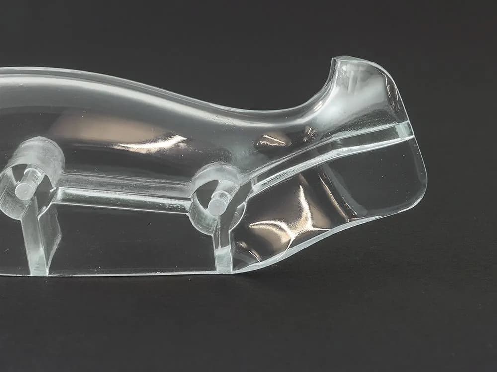 Clear prototype used for appearance and presentation review