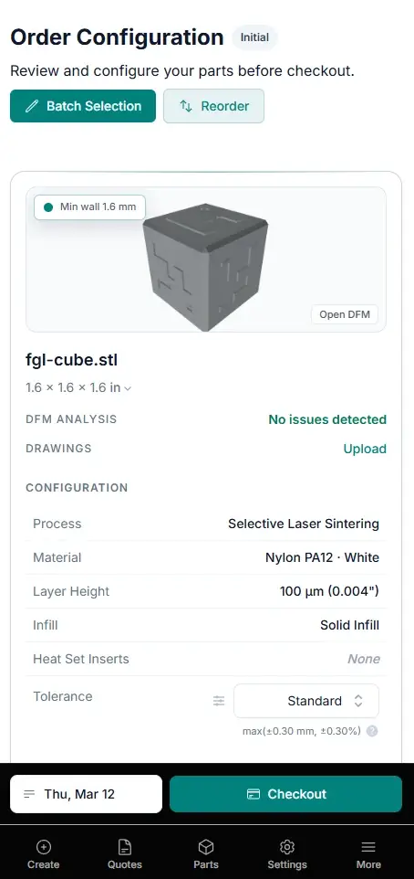 Forge Labs Steam shown inside a phone mockup for mobile workflow review