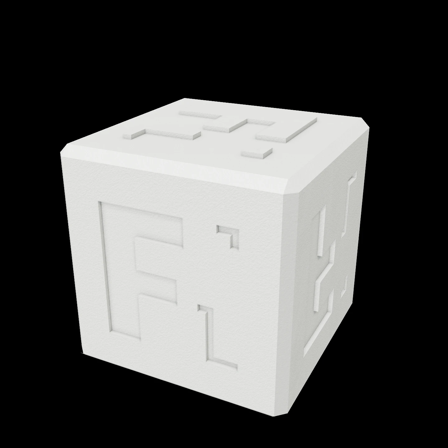Forge Labs cube being built with selective laser sintering